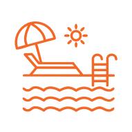 Aqua Park with Lagoon and Meandering Pool